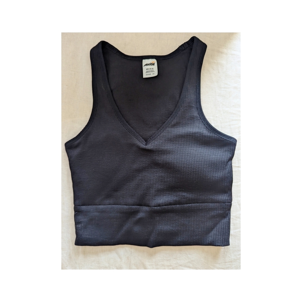 NWOT Workout Cropped Tank w/ Padding + Built In Bra